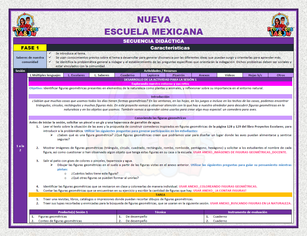 Proyecto: Figuras geométricas en la naturaleza 