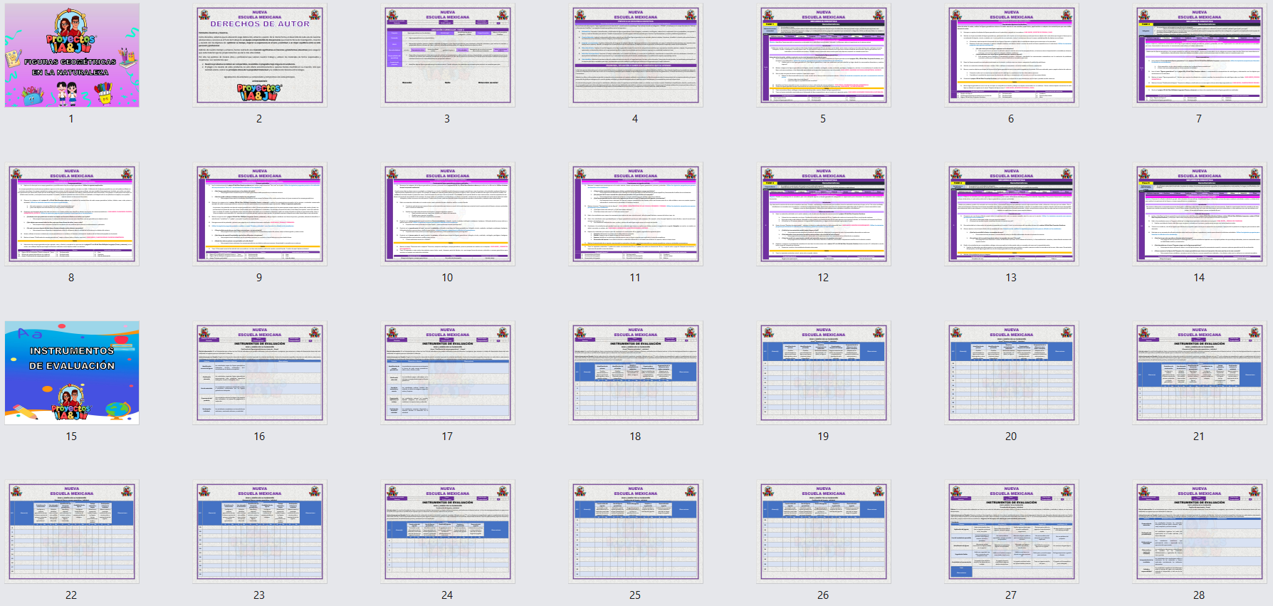 Proyecto: Figuras geométricas en la naturaleza 