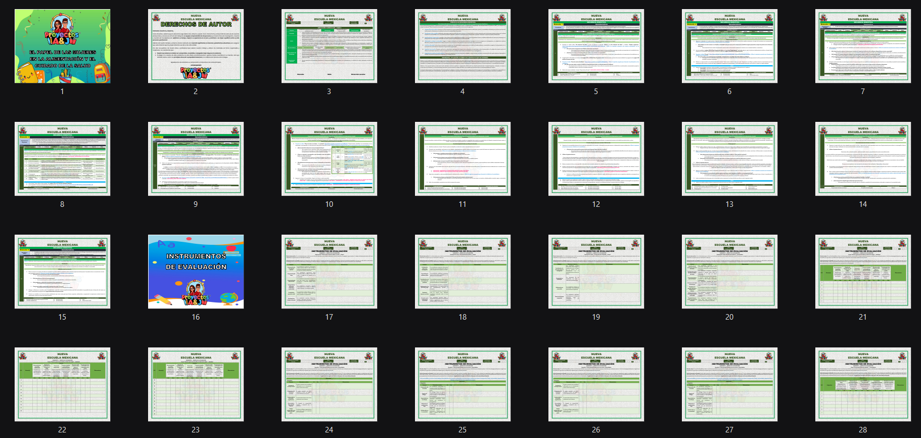 Proyecto: El papel de las mujeres en la alimentación y el cuidado de la salud 