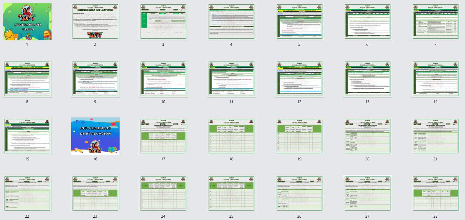 Proyecto: Nombrario del grupo