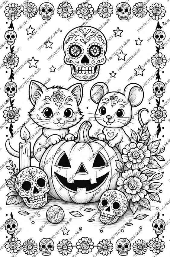Cuadernillo para colorear_Día de muertos