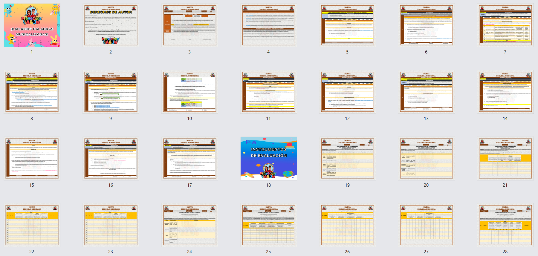 Proyecto: ¡Bailamos palabras musicalizadas!