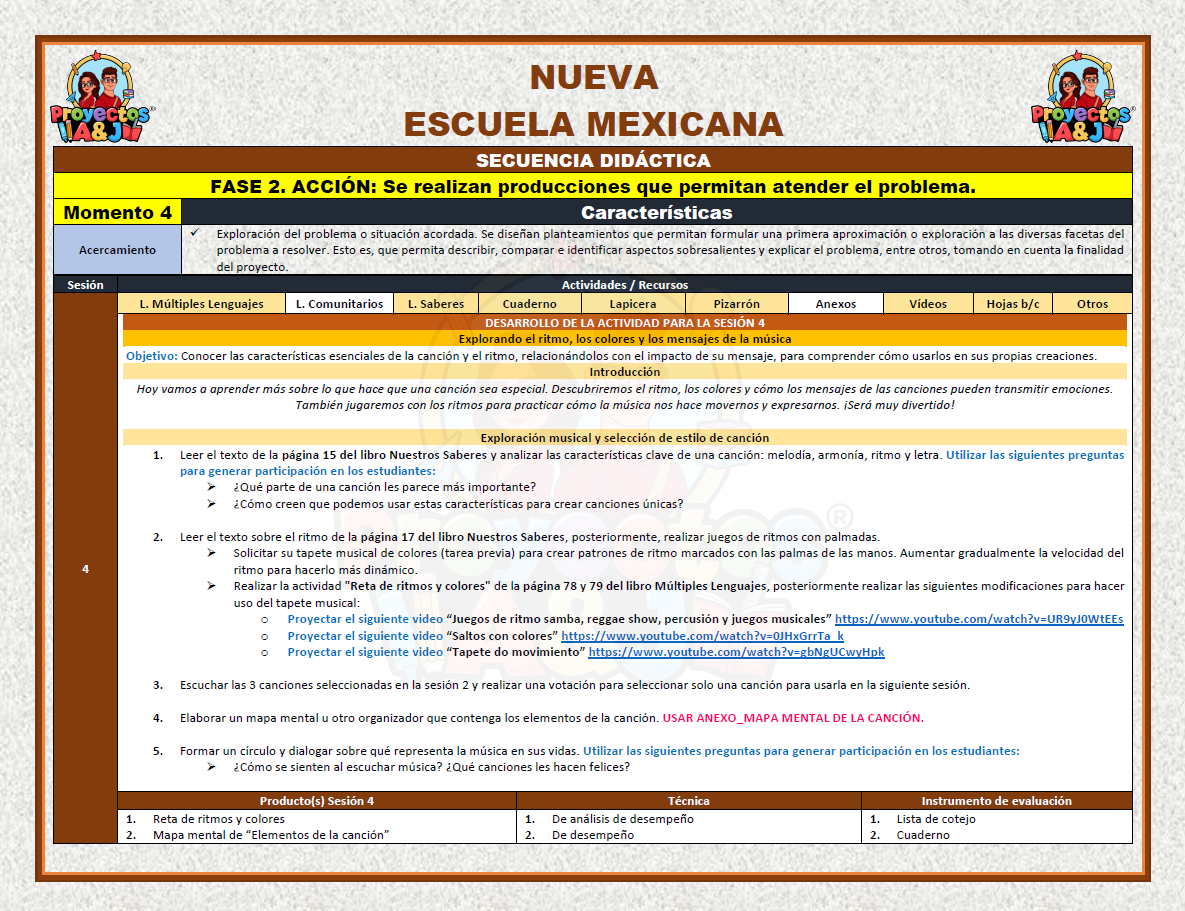 Proyecto: ¡Bailamos palabras musicalizadas!