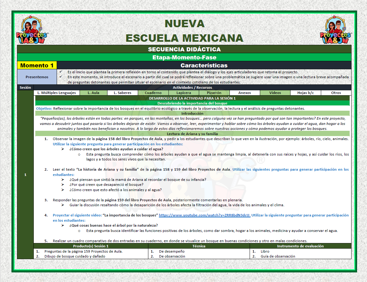 Proyecto: La importancia del bosque