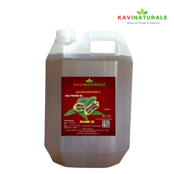Kavi Naturals Cold Pressed Sesame Oil – 5 Litre