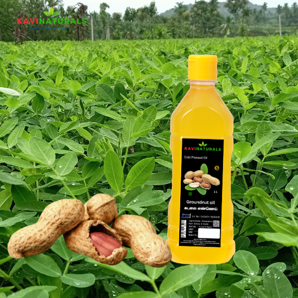 Kavinaturals Cold Pressed Groundnut Oil 500ml