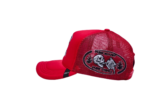 Red Gas Service Trucker Cap