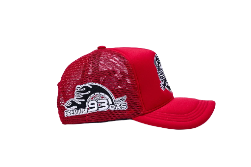 Red Gas Service Trucker Cap