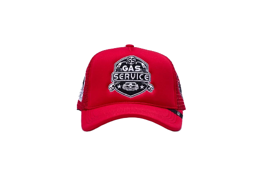 Red Gas Service Trucker Cap
