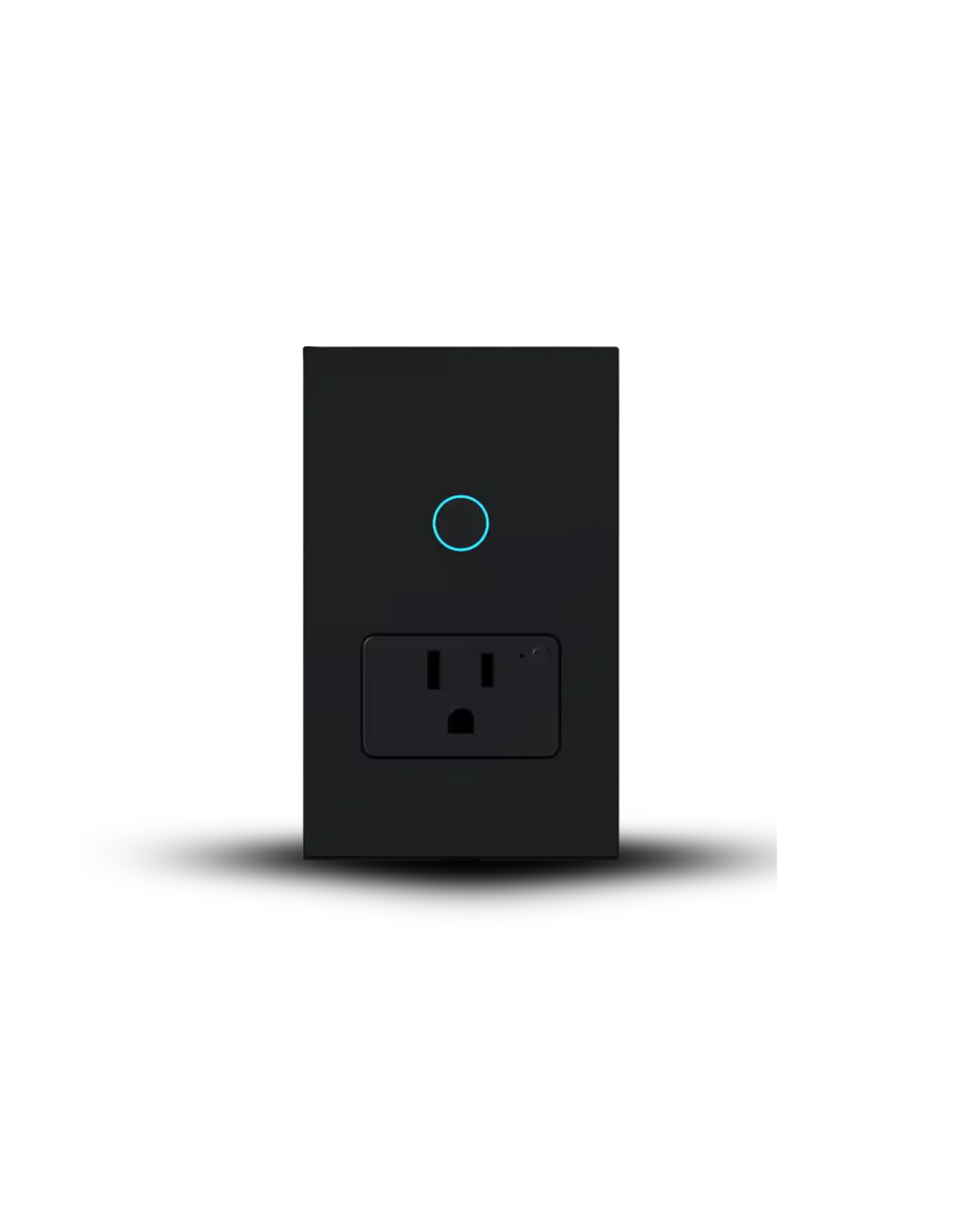 INTERRUPTOR INTELIGENTE NEGRO TIPO SWITCH 10A CON TOMACORRIENTE IT094936