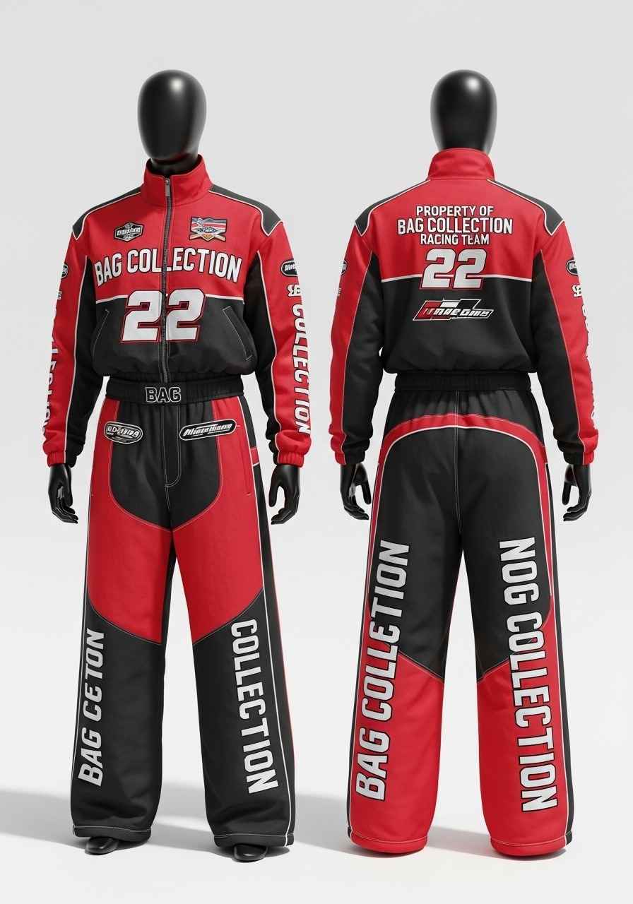 Custom Red & Black Racing Tracksuit Manufacturer