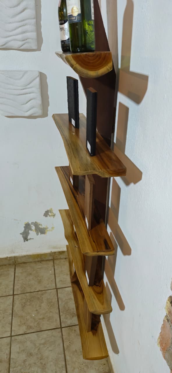 Repisero de Teka y Parota