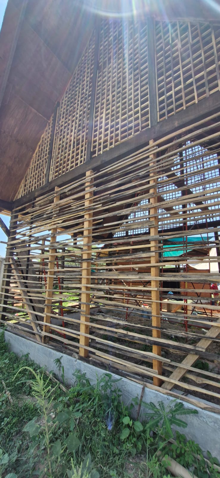 Estructura madera Quincha liviana