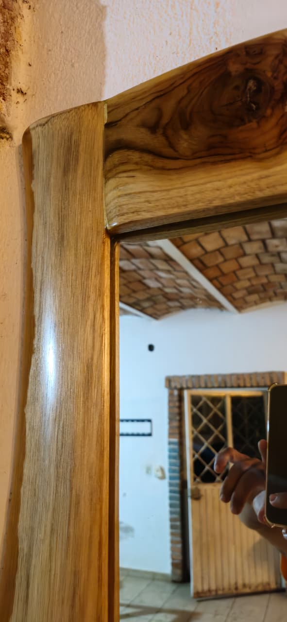 Espejo de madera rústica "Teka"