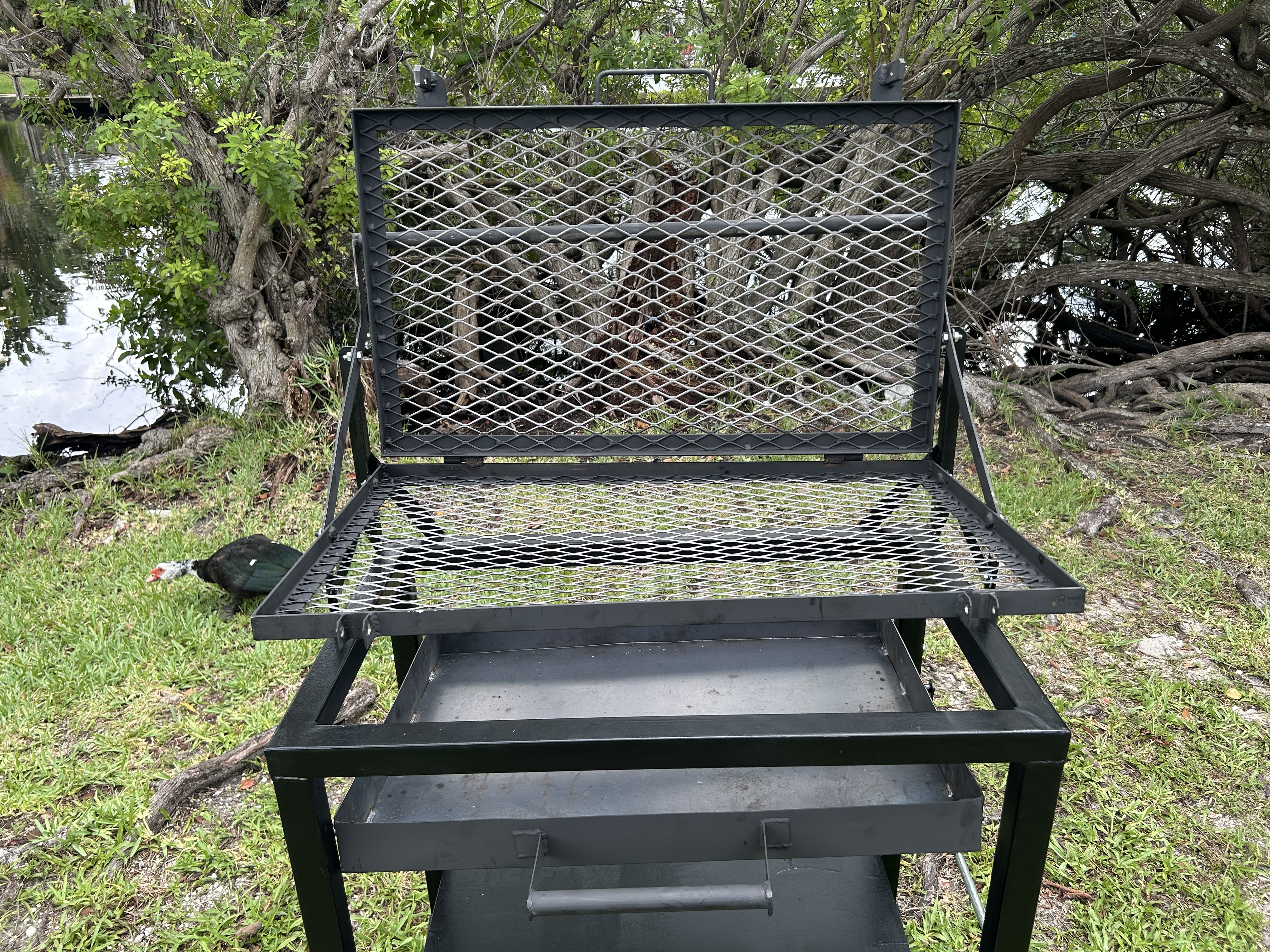 Heavy-Duty 360° Rotating Barbecue Grill