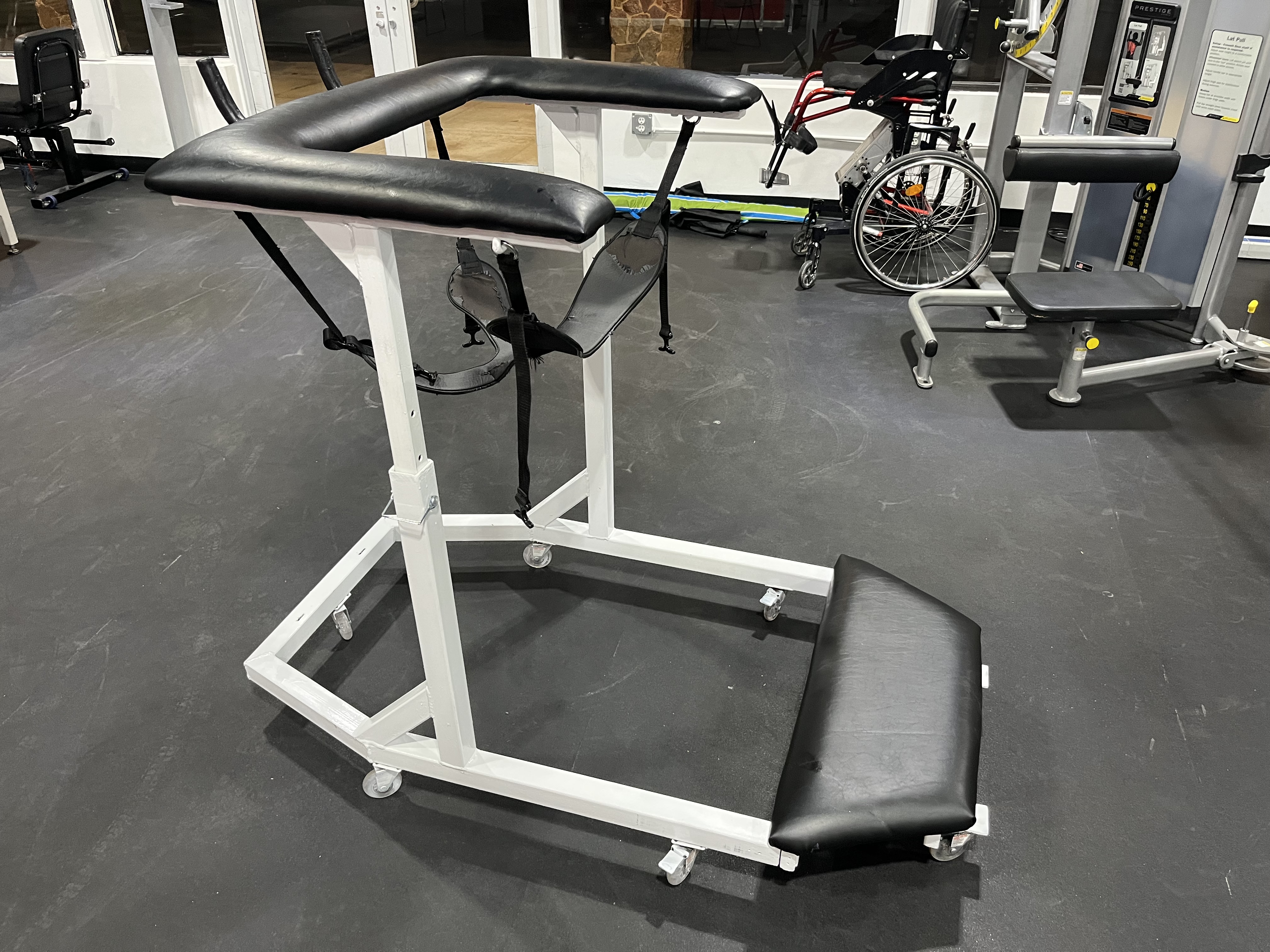 Heavy Duty Support Walker with Safety Harness & Therapist Assist Seat