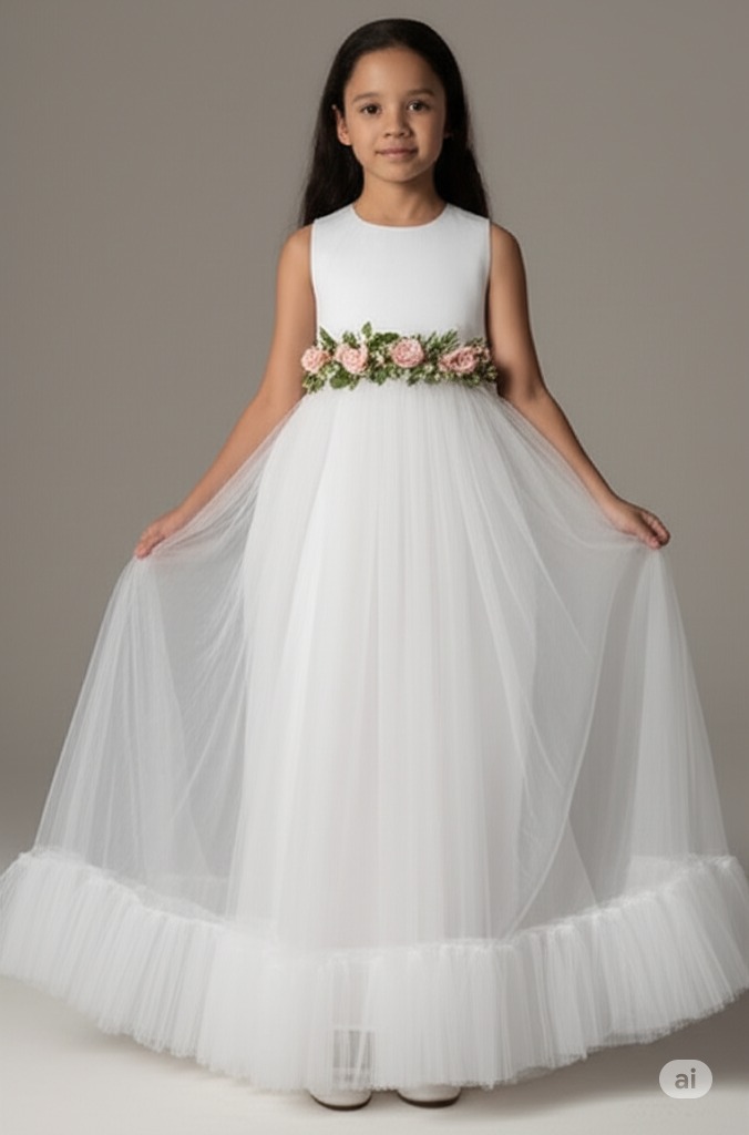 Vestido Infantil "Seraphina" - Tul y Flores 