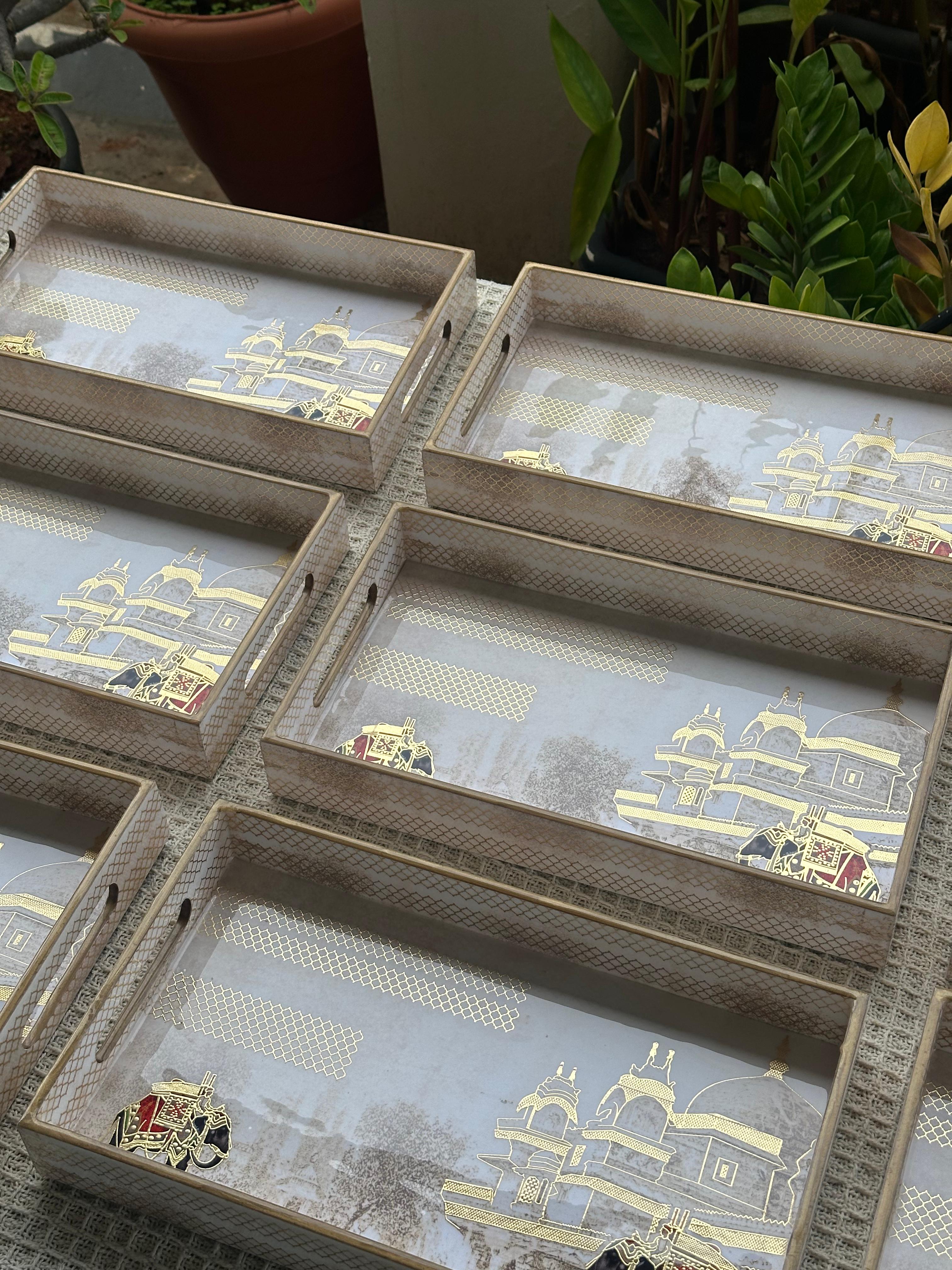 Wooden Decorative Serving Tray