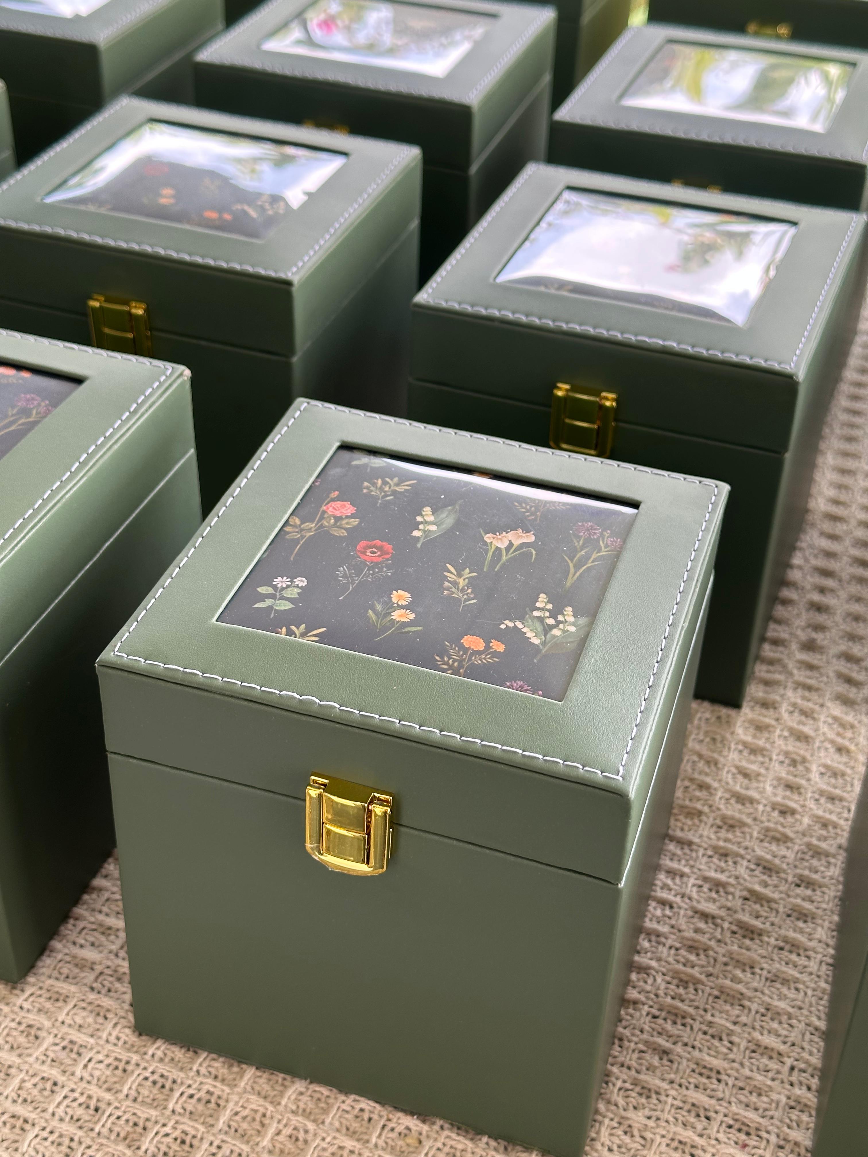 Green Jewelry Storage Box