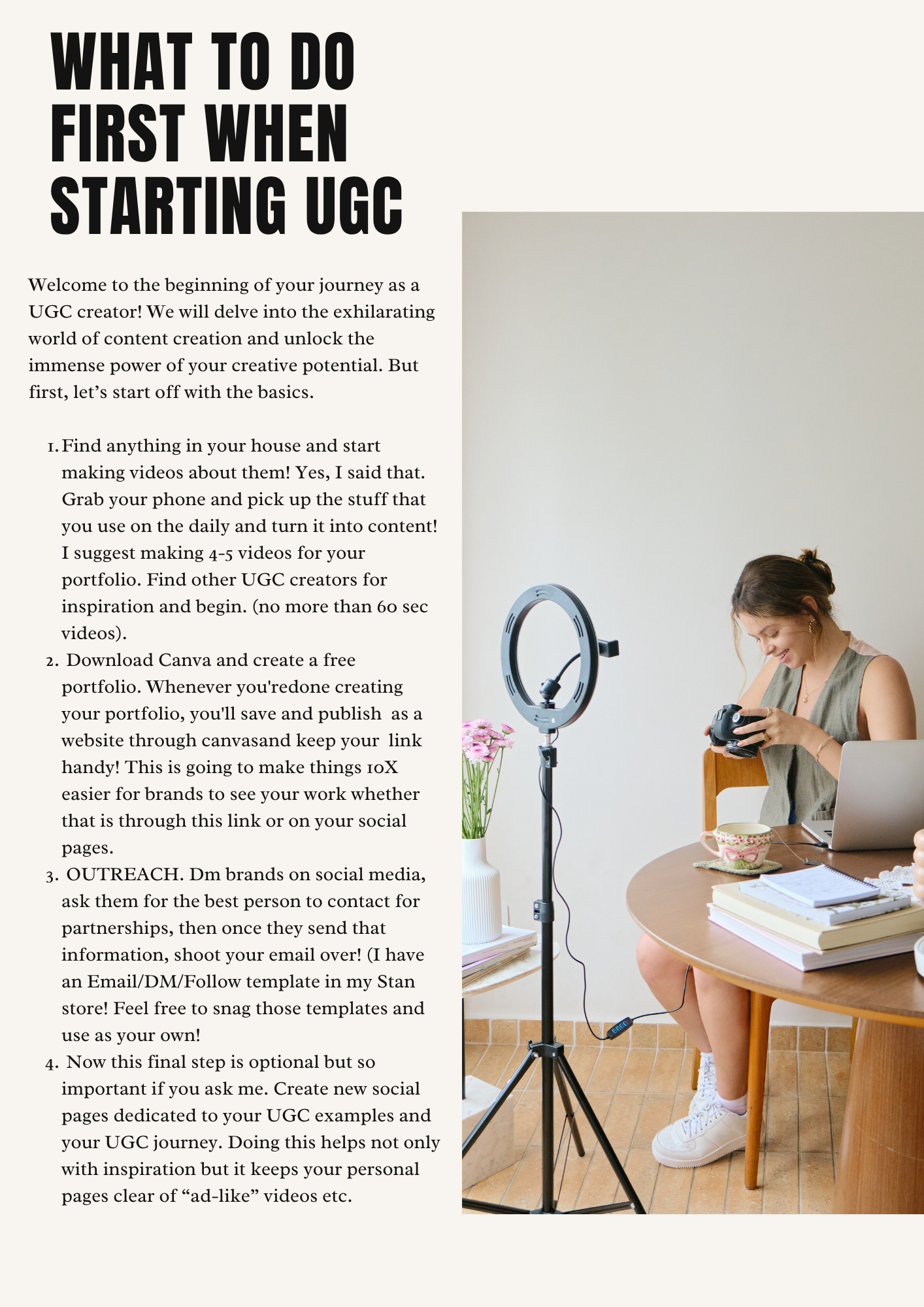 Step by Step UGC Guide