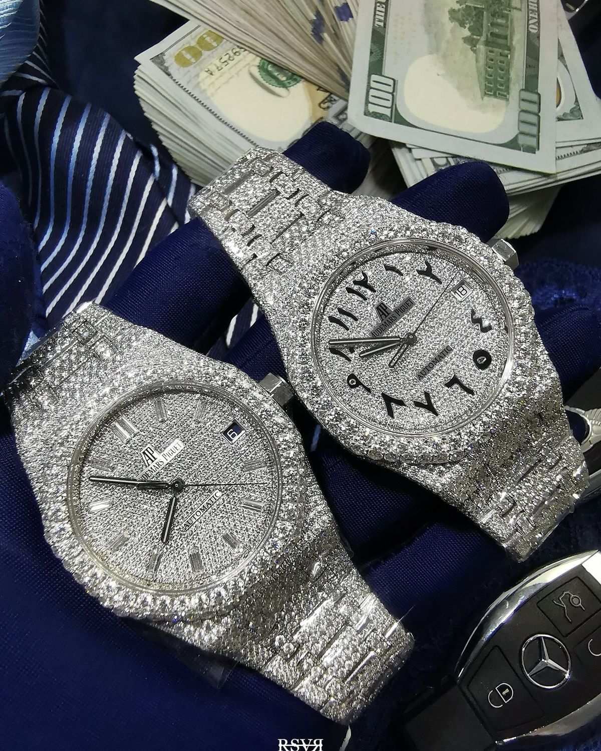 Custom Diamond-Encrusted Watches - AP