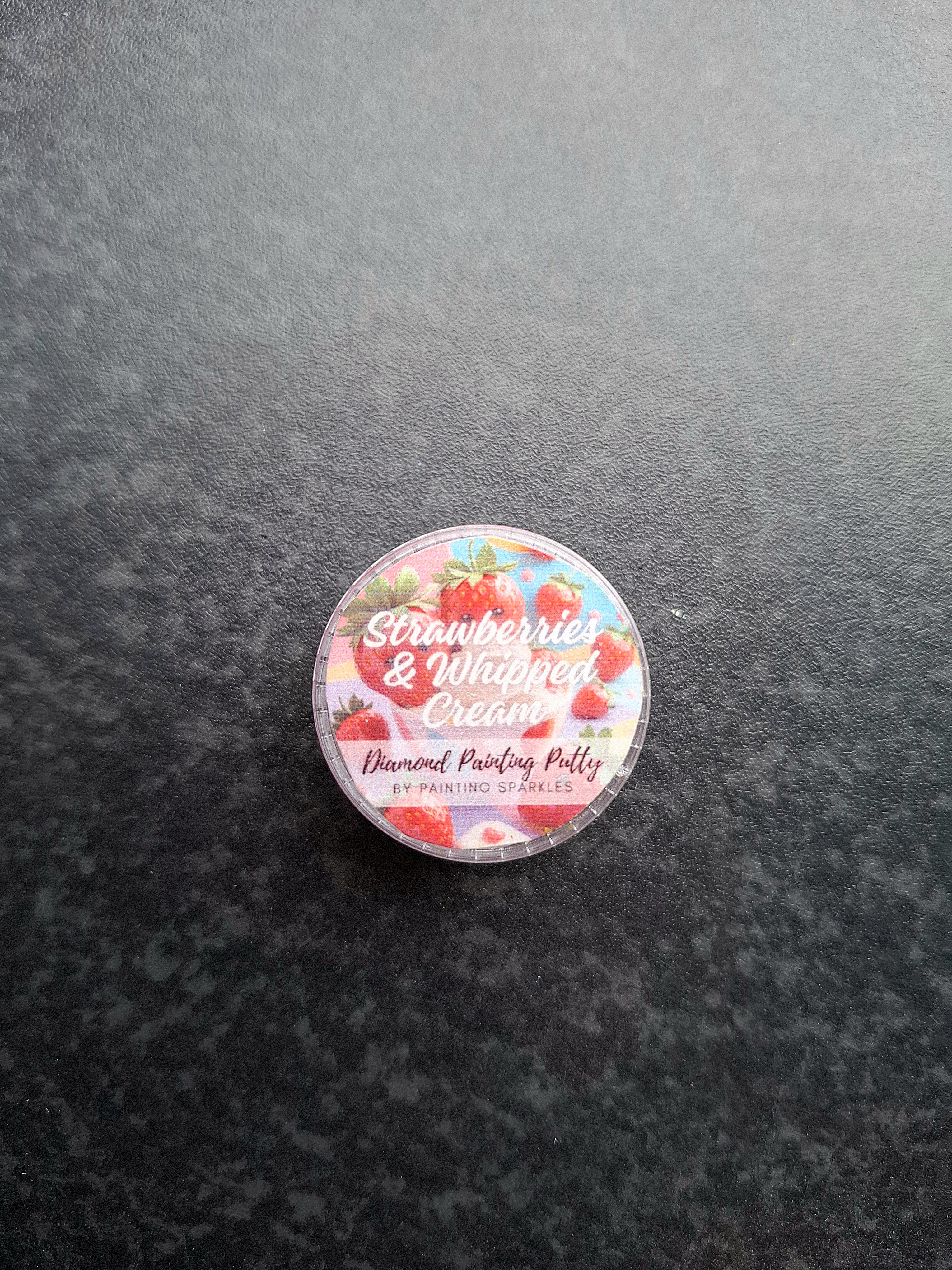 Scented Diamond Painting Putty - Strawberries & Whipped Cream-7 grams