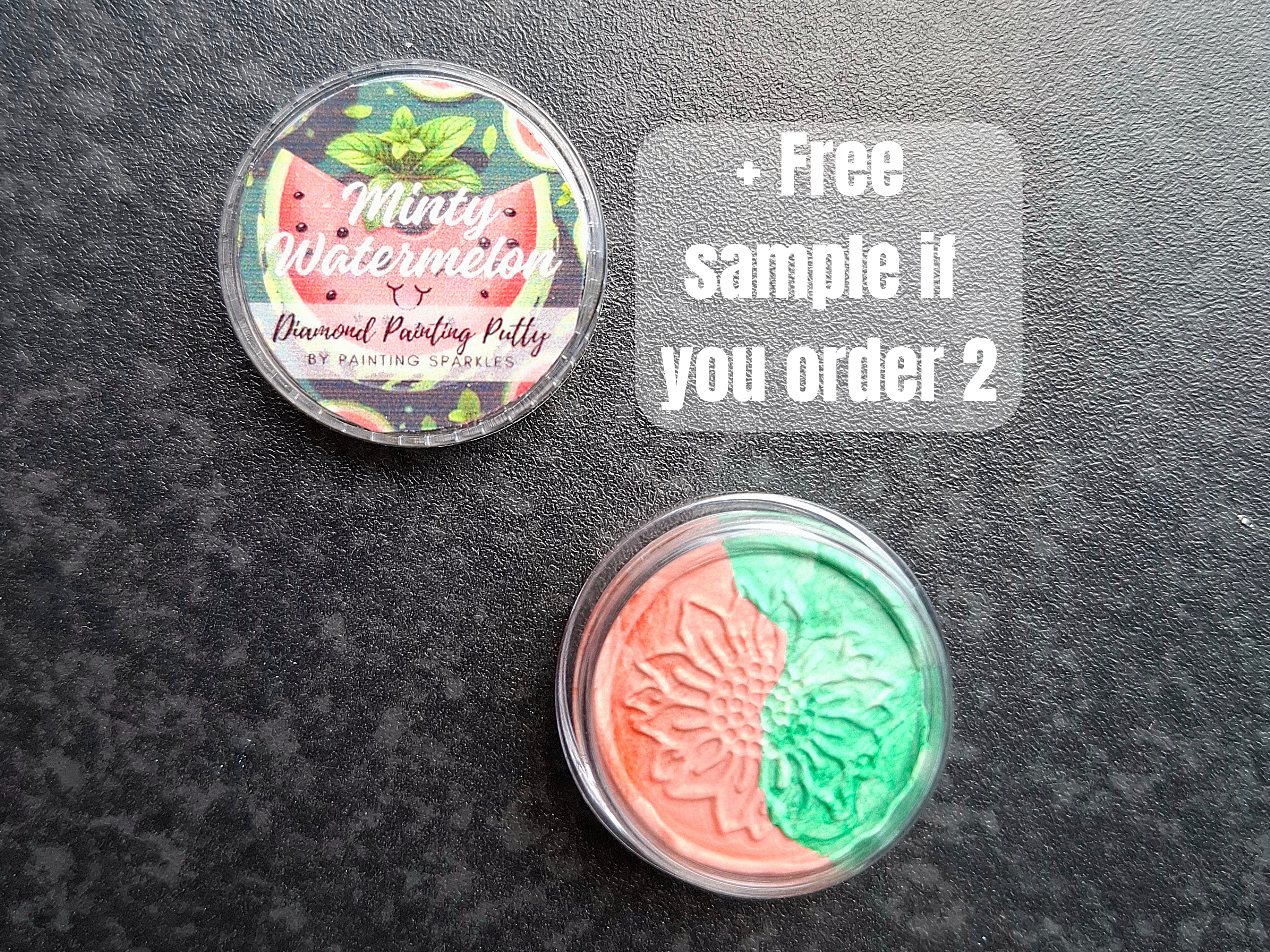 Scented Diamond Painting Putty - Minty Watermelon -7 grams