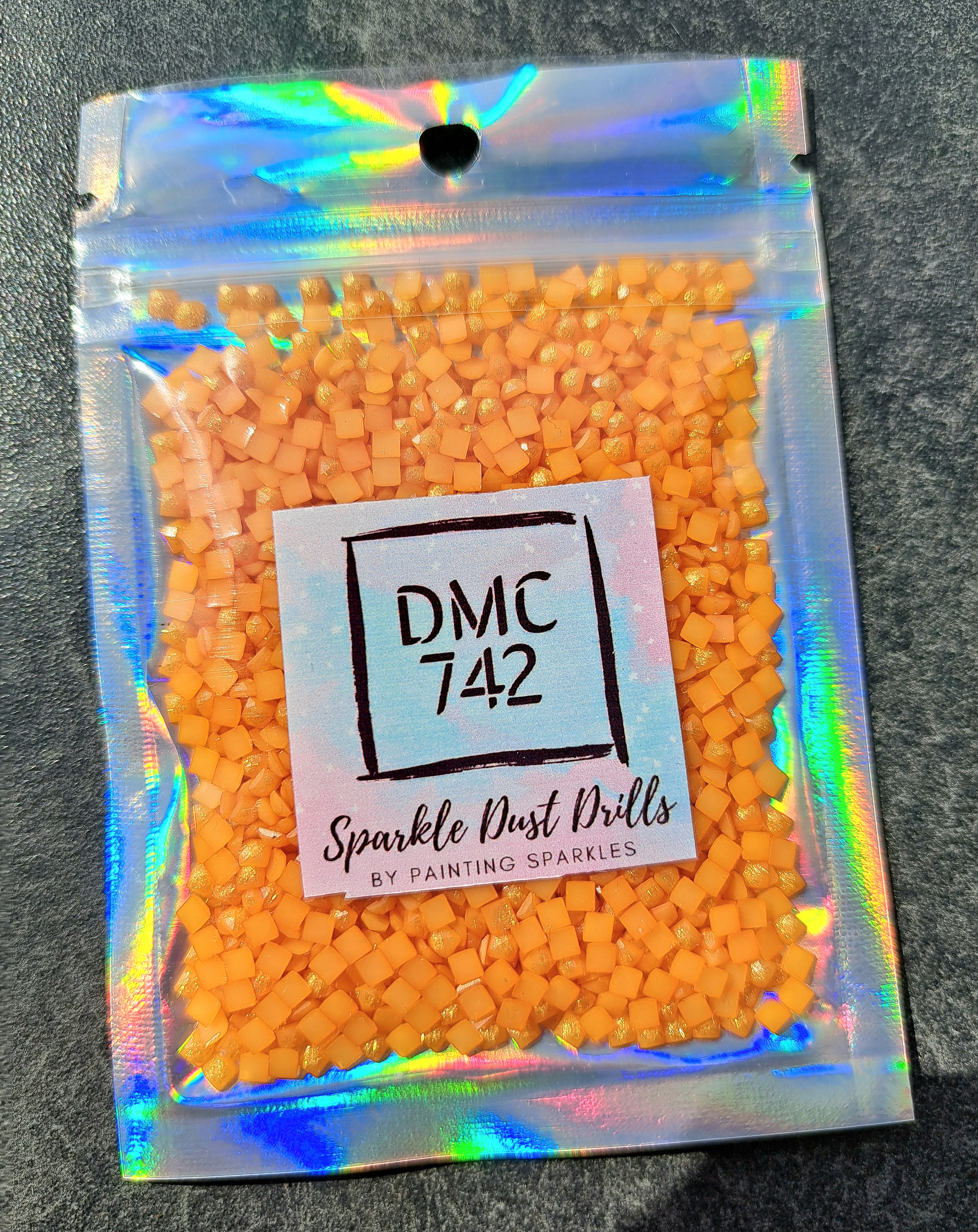 Fairydust Drills Square - DMC #742 - 10 gram Bag