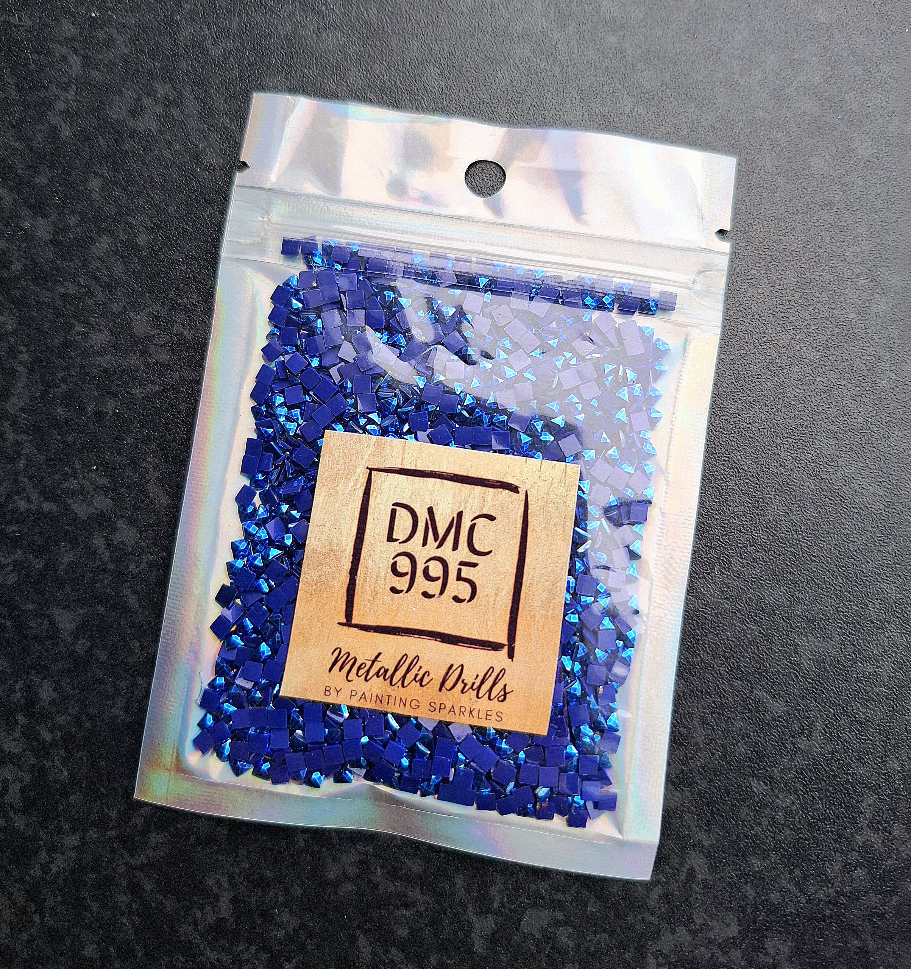 Metallic Drills Square - DMC #995 - 10 gram Bag