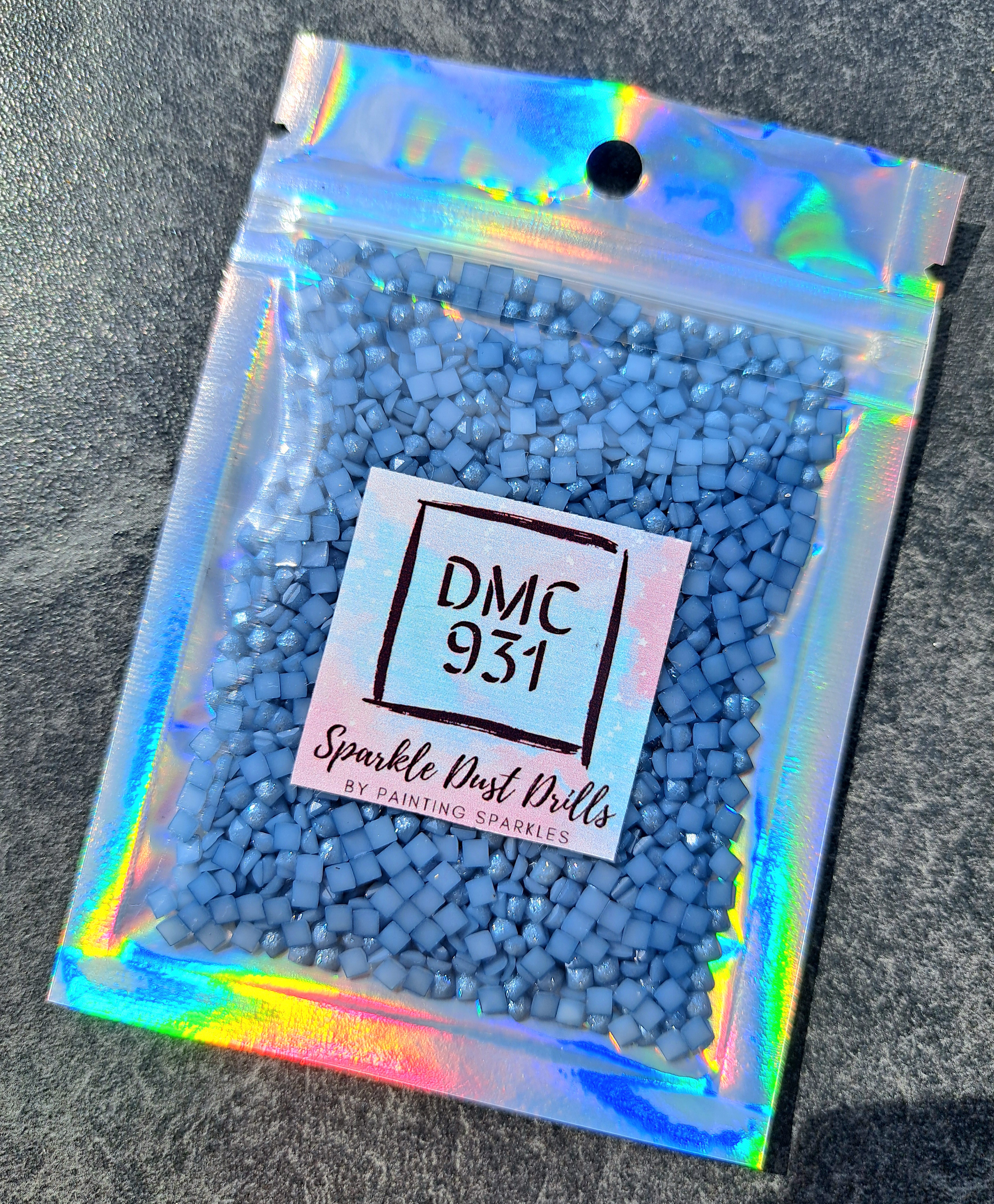 Fairydust Drills Sqaure- DMC #931 - 10 gram Bag