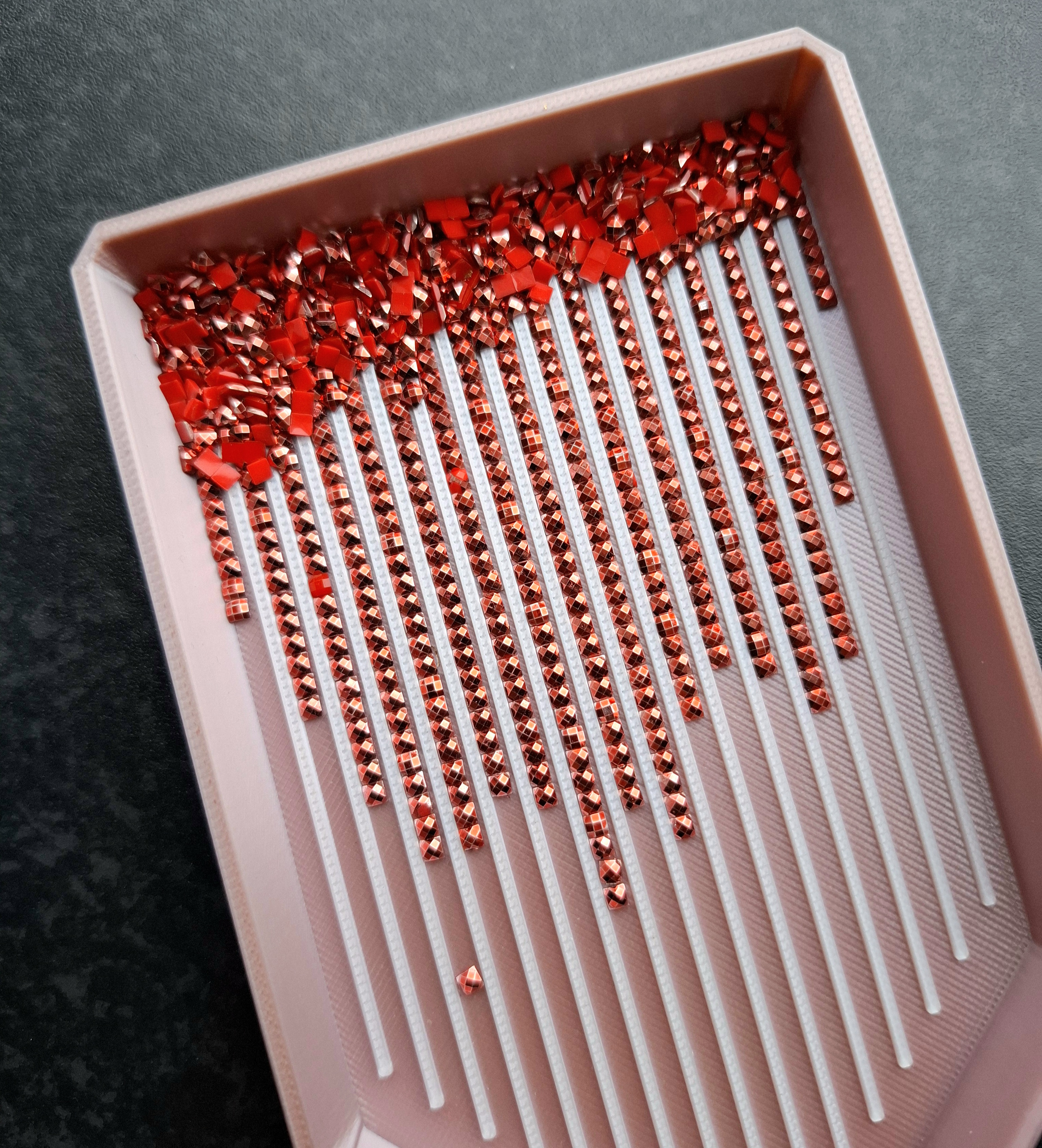 Metallic Drills Square - DMC #817 - 10 gram Bag