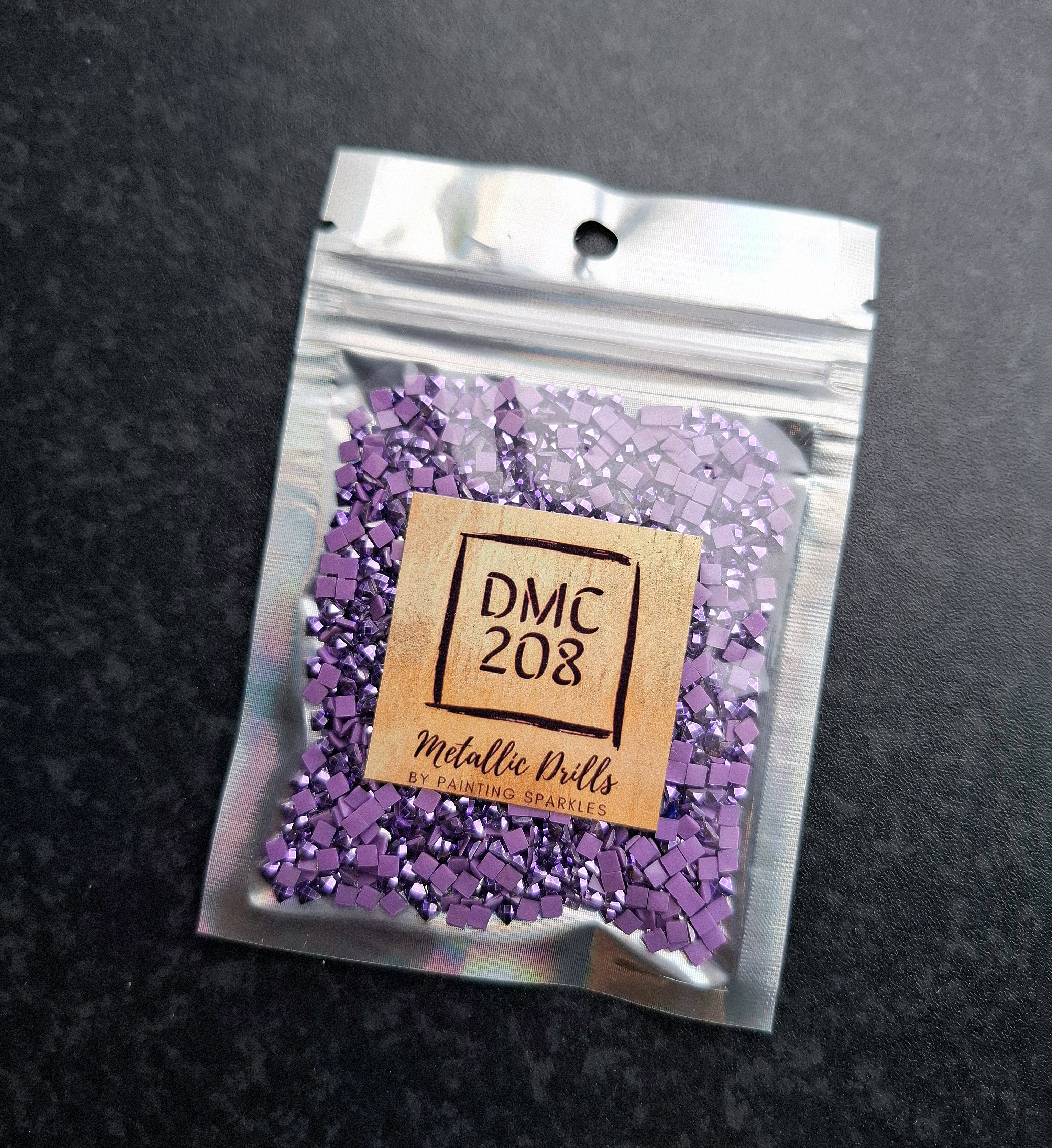 Metallic Drills Square - DMC #208 - 10 gram Bag
