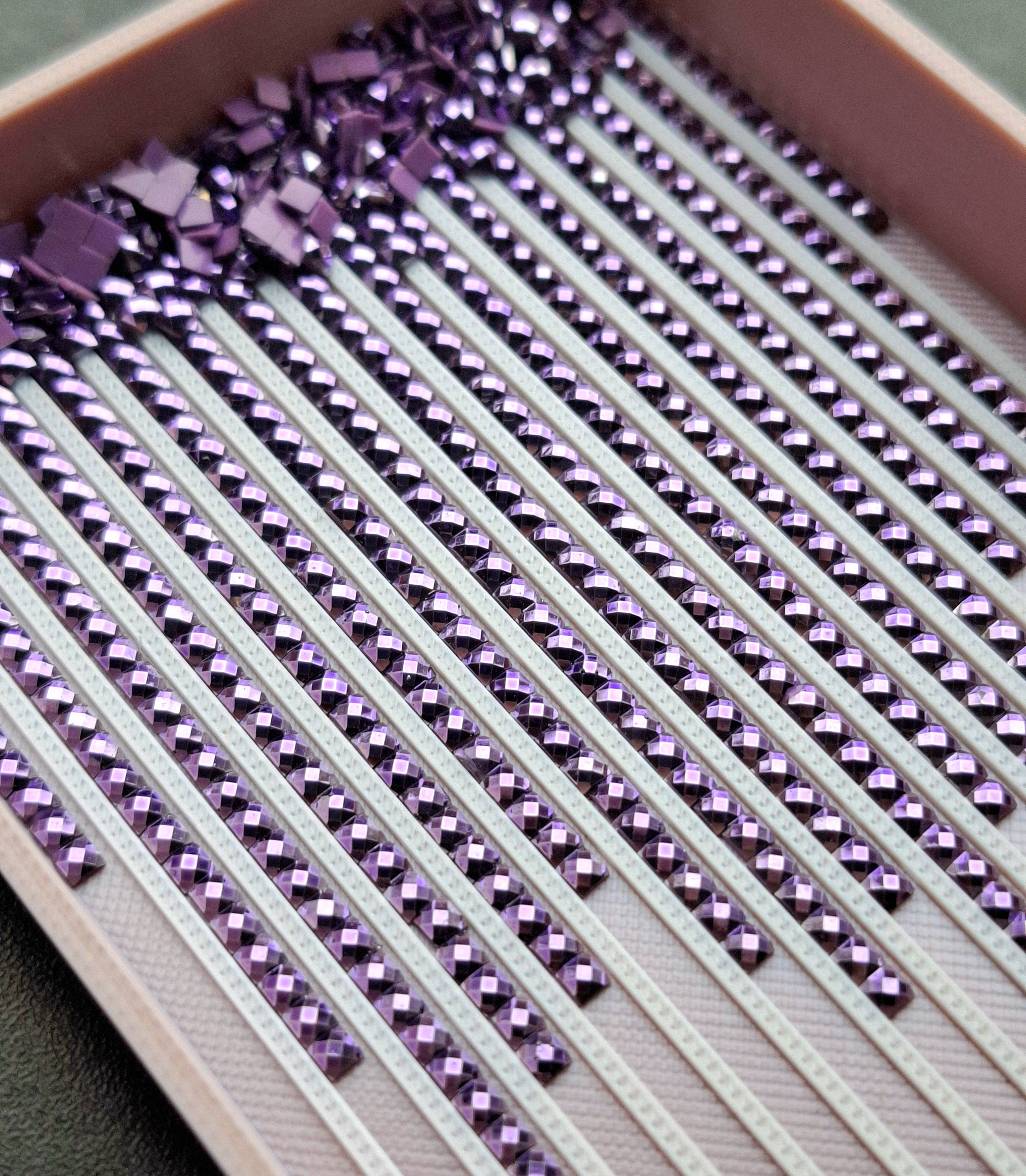 Metallic Drills Set Square - 10 Colors - 10 gram per Bag