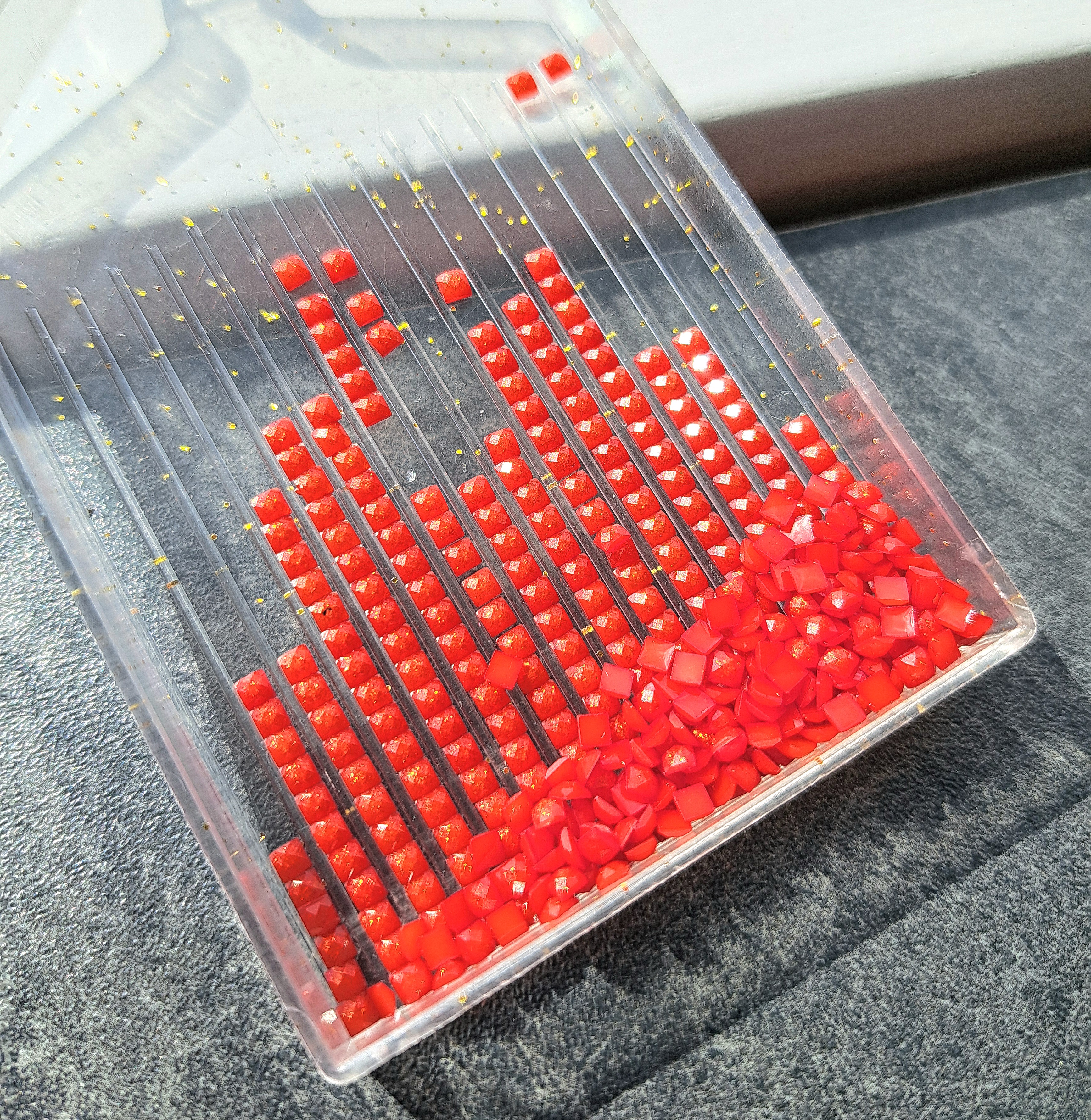 Fairydust Drills Square - DMC #666 - 10 gram Bag