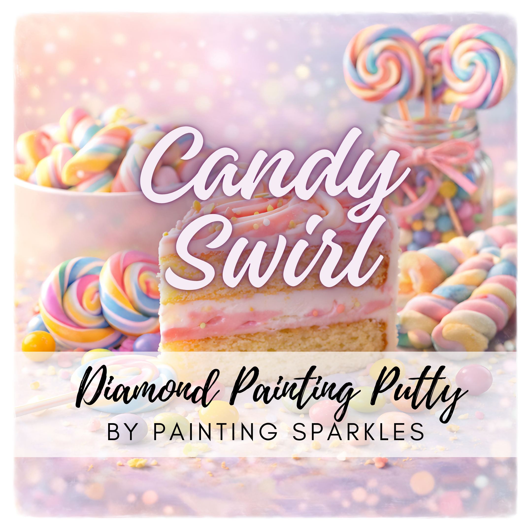 Scented Diamond Painting Putty - Candy Swirl - 8 grams