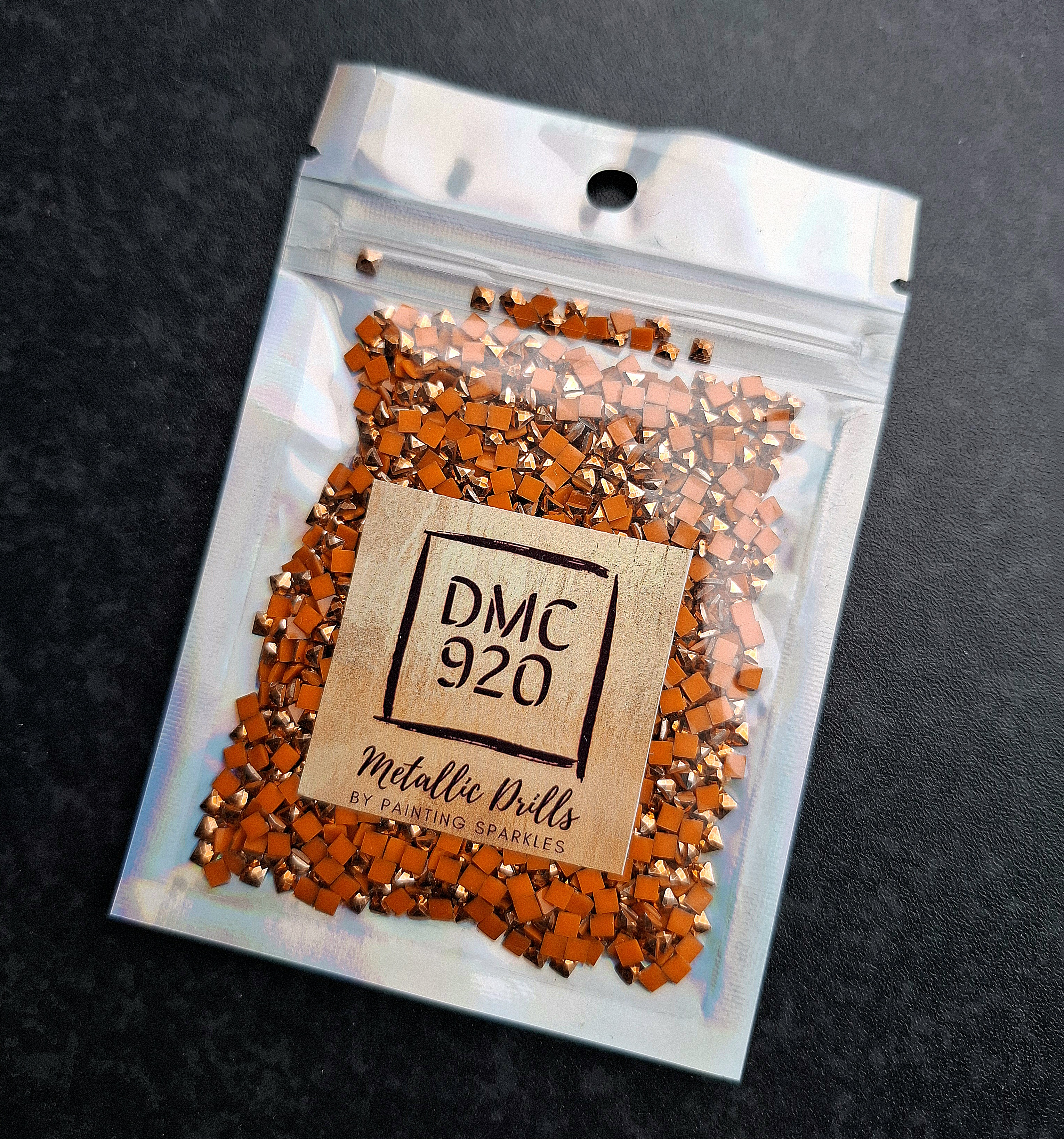 Metallic Drills Square - DMC #920 - 10 gram Bag