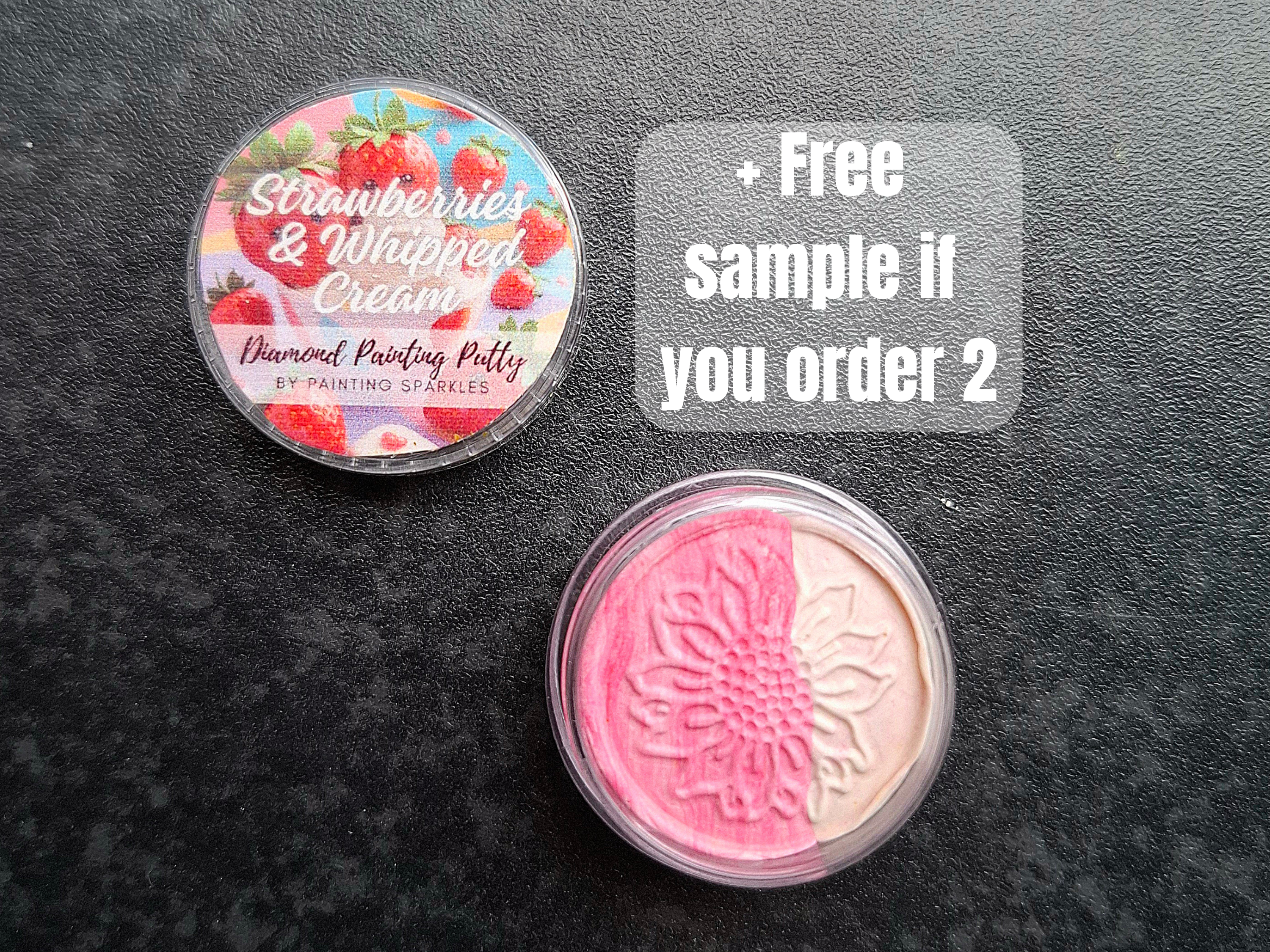Scented Diamond Painting Putty - Strawberries & Whipped Cream-7 grams