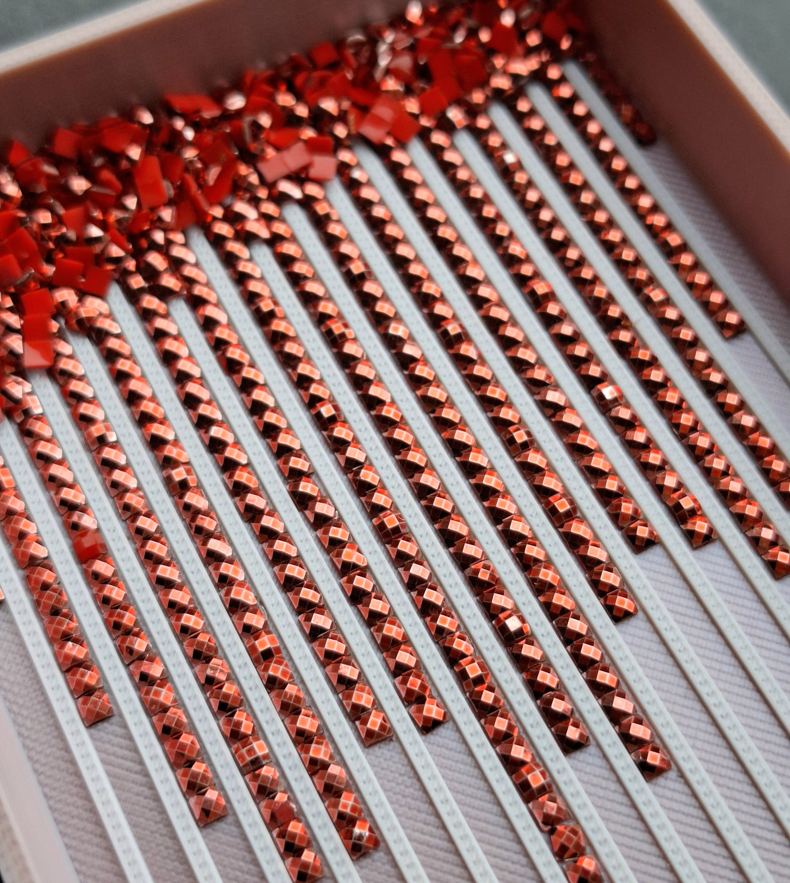 Metallic Drills Square - DMC #817 - 10 gram Bag