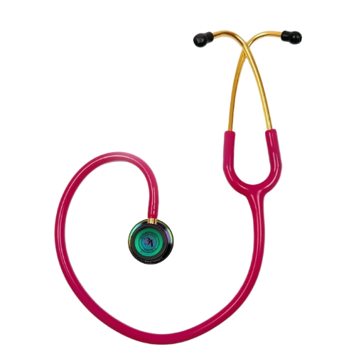 Deluxe Pink and Gold Stethoscope