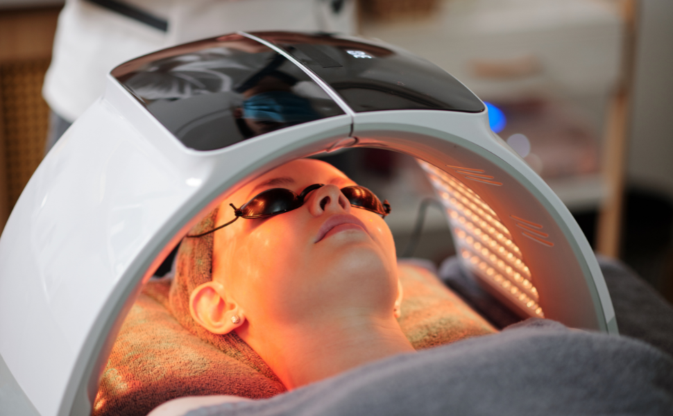 Accredited LED Light Therapy for Facial Treatments