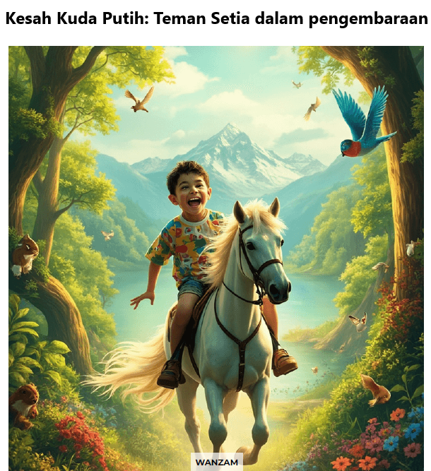 Kesah Kuda Putih: Teman Setia dalam Pengembaraan