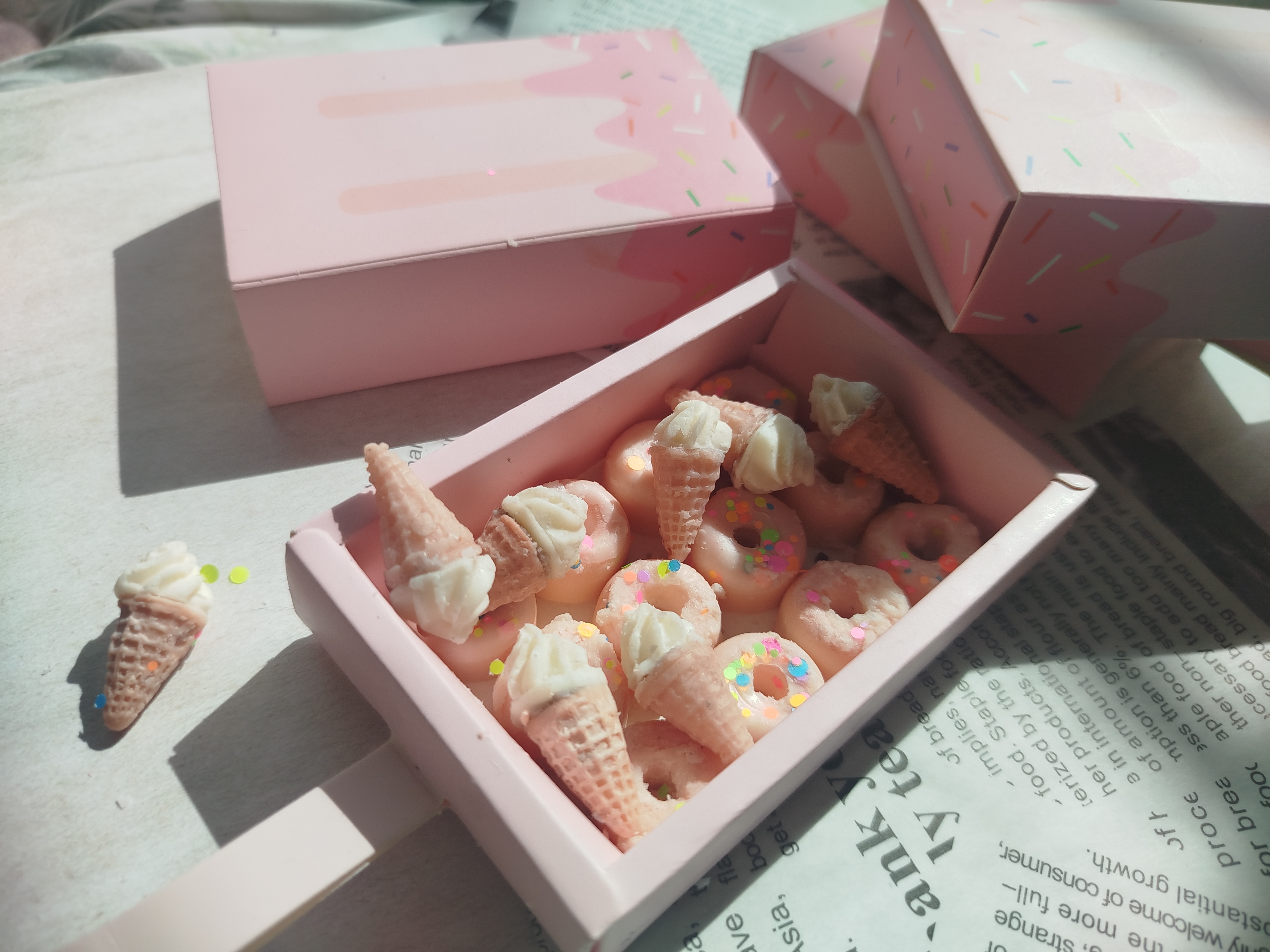 Wax melts: helado entre risas.