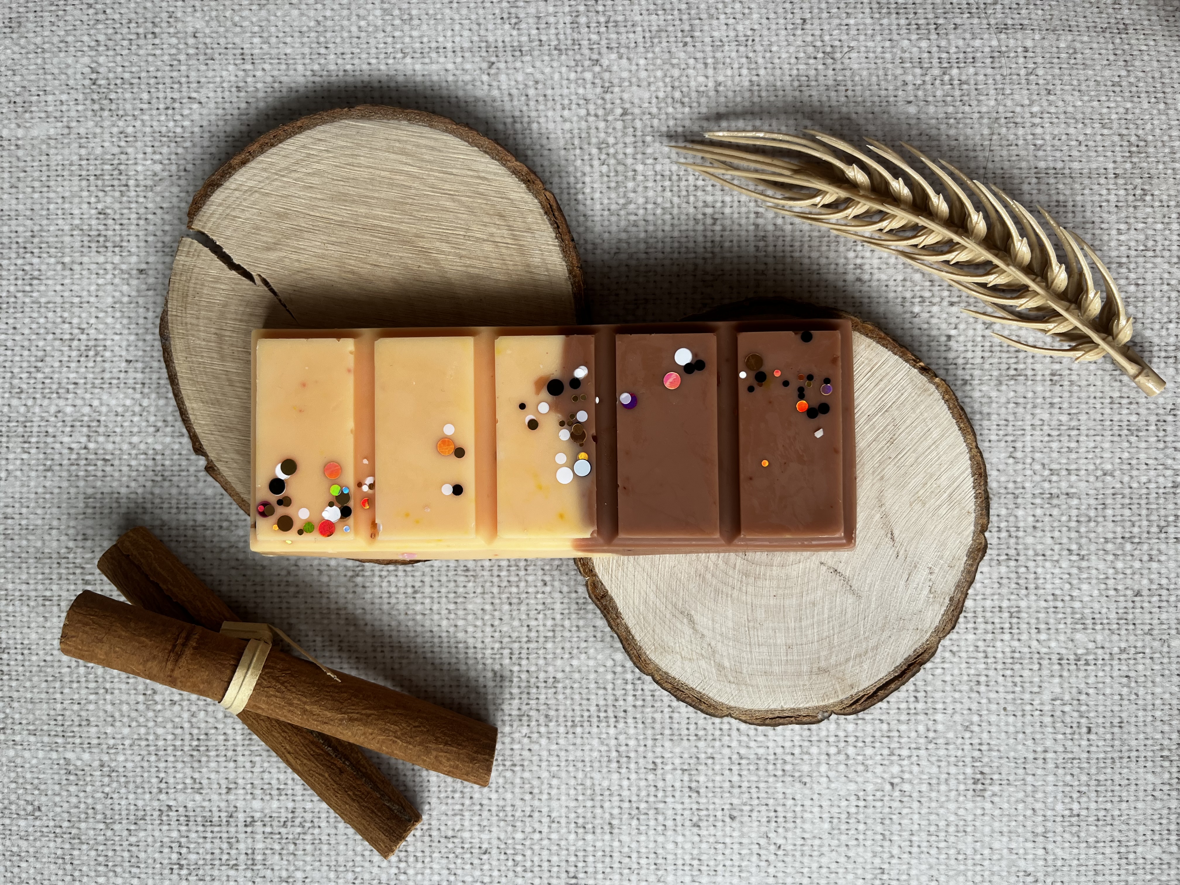 Tableta canela-naranja