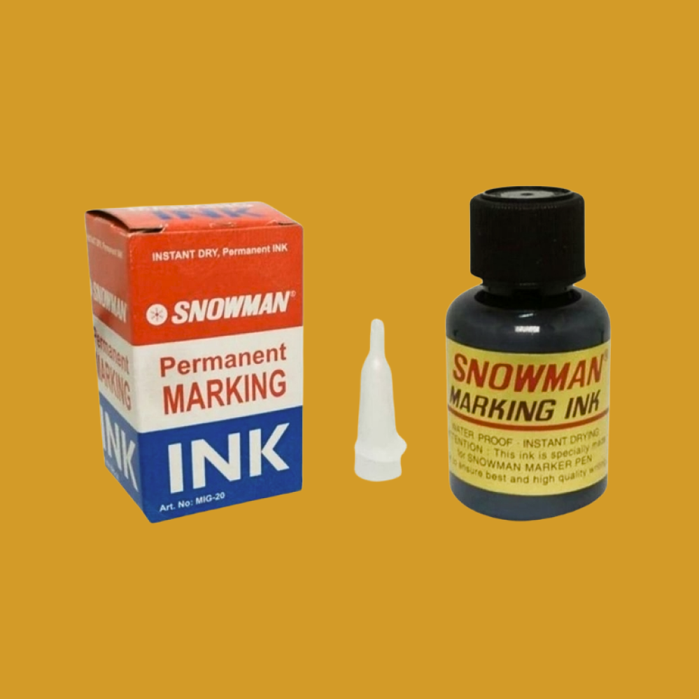 Refill Spidol Permamen Snowman - Hitam