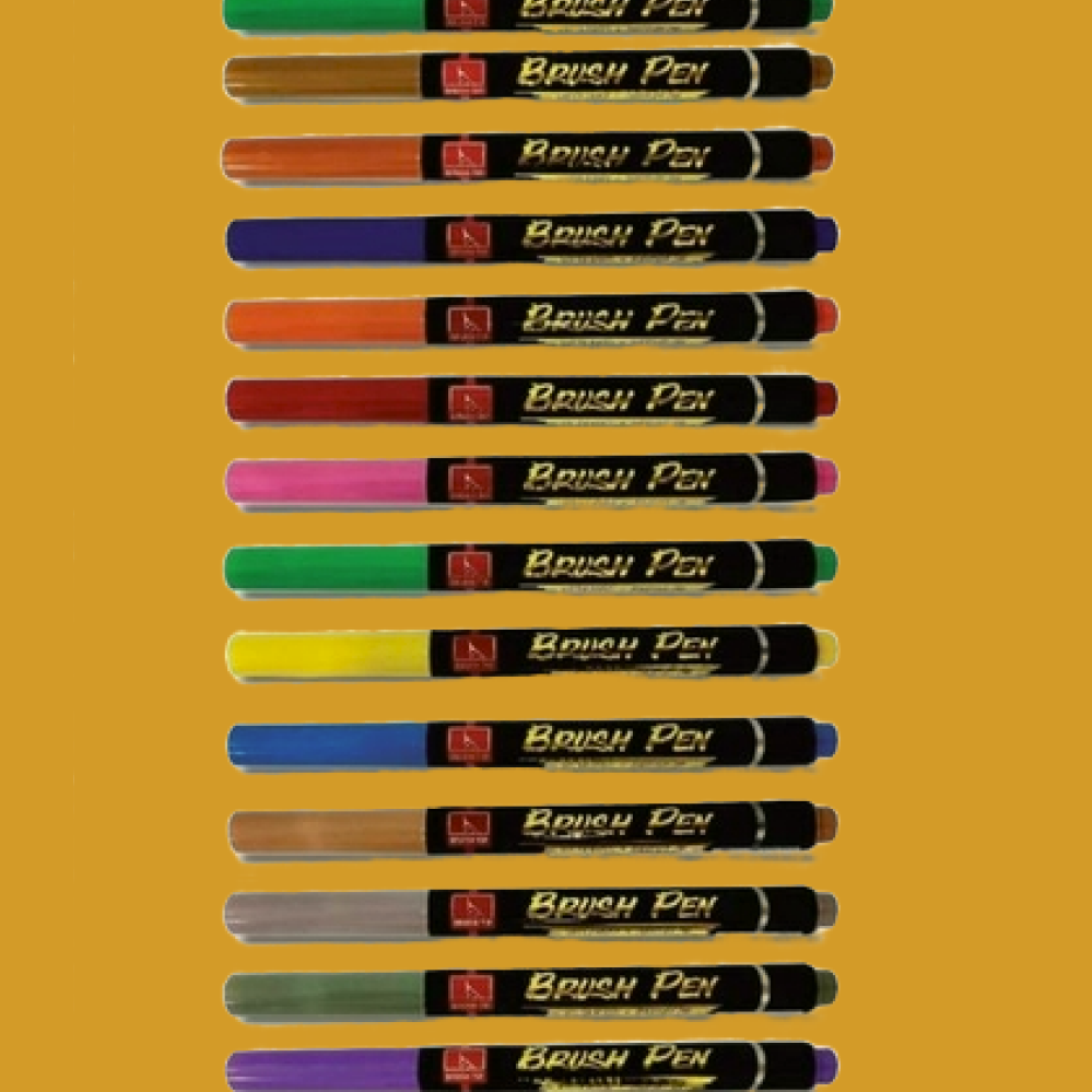 Brush pen Snowman - Color