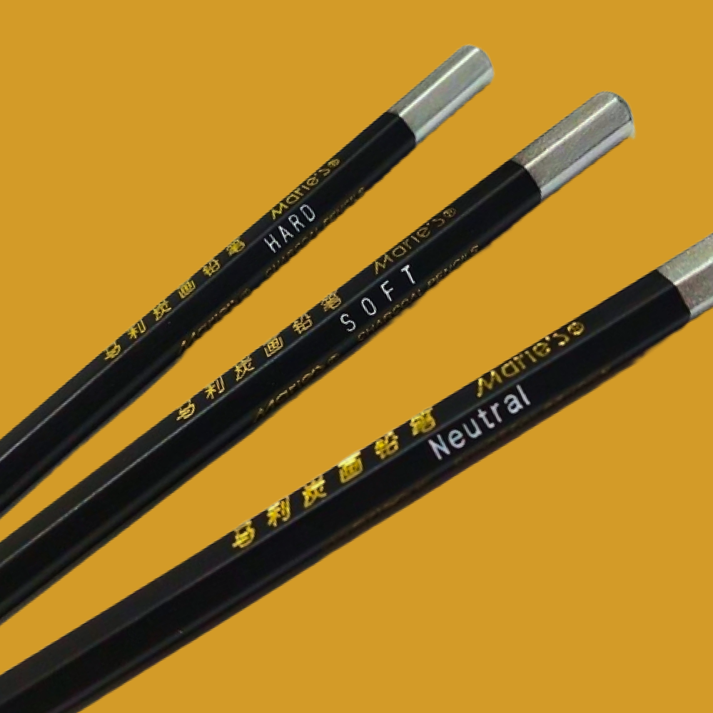 Pensil Maries Charcoal - Hard-Super Soft