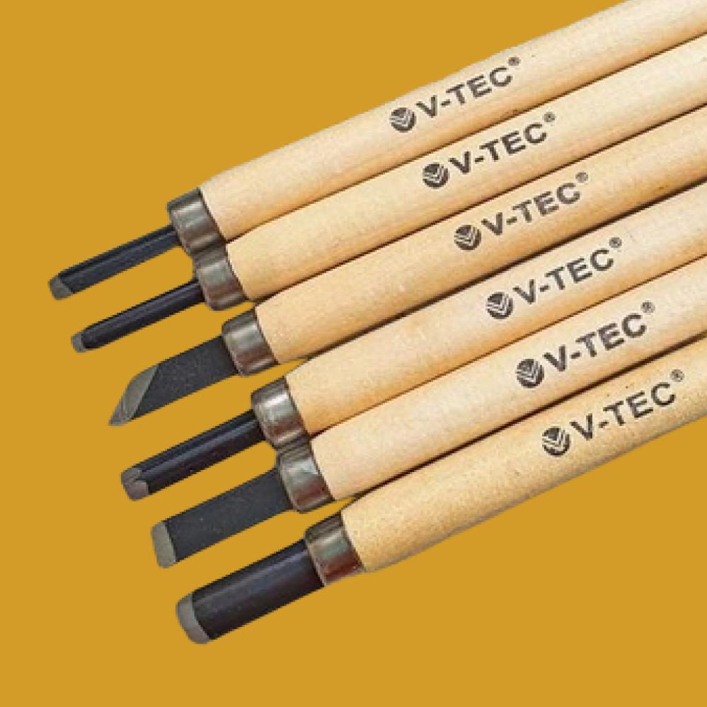 Alat Pahat/Cukil Vtec - 6 Pisau