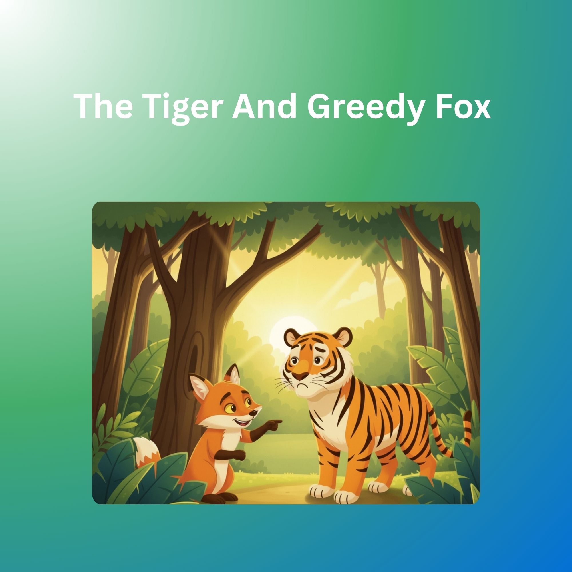 The Tiger And Greedy Fox