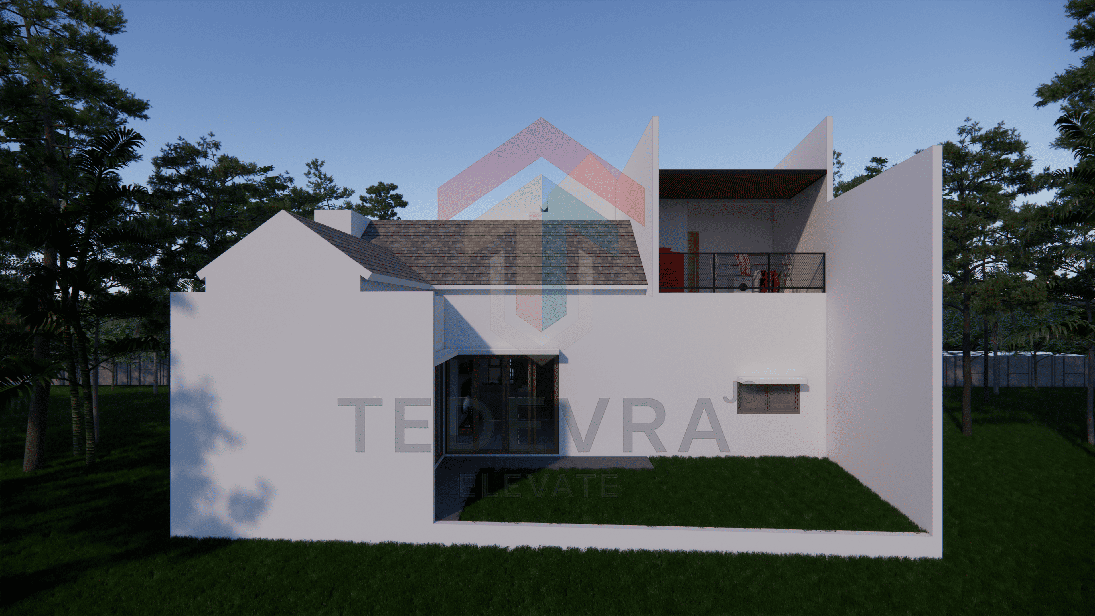 Modern Tropical Minimalist 5BR House – Land Size 319 m², 2 Storeys, Full Construction Drawings - MTD180