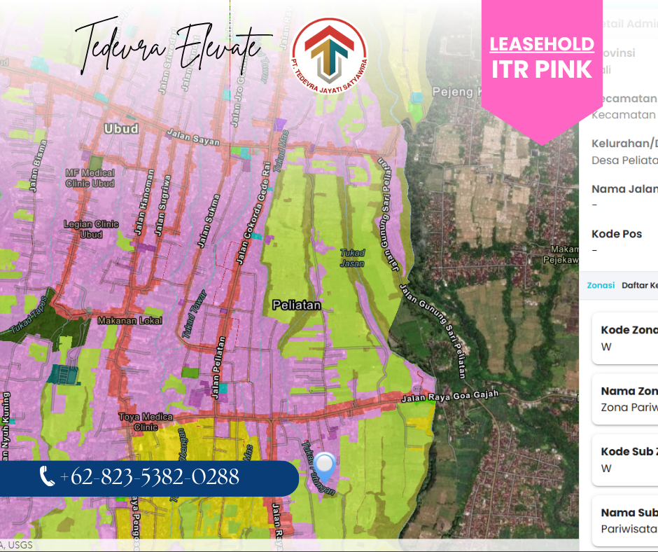 Land for Leasehold in Ubud 4.5 Are